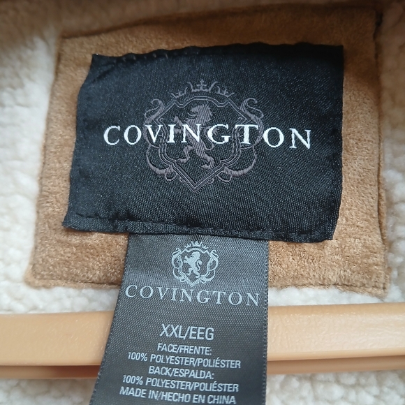 Convington Men's Faux Suede Zip up Jacket - Picture 4 of 4